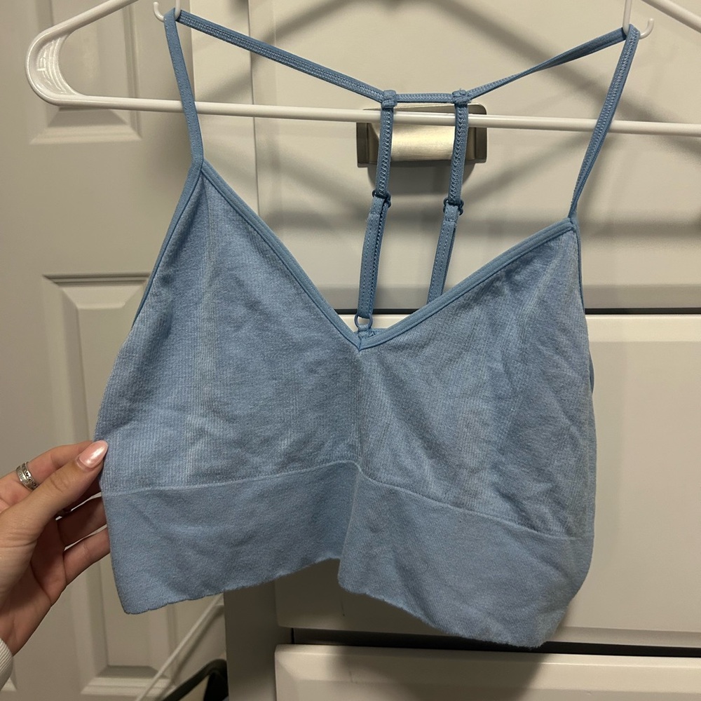 Light Blue Strappy Bralette by Anthropologie